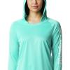 Columbia Women’s Tidal Tee Hoodie(Dolphin/White Logo)