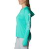 Columbia Women’s Tidal Tee Hoodie(Electric Turquoise/White Logo)