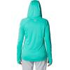 Columbia Women’s Tidal Tee Hoodie(Electric Turquoise/White Logo)