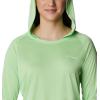 Columbia Women’s Tidal Tee Hoodie(Lime Glow/White Logo)