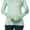 Columbia Women’s Tidal Tee Hoodie(New Mint/Waterfall Logo)