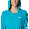 Columbia Women’s Tidal Tee Hoodie(Ocean Teal/White Logo)