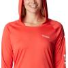 Columbia Women’s Tidal Tee Hoodie(Red Hibiscus/White Logo)