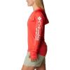 Columbia Women’s Tidal Tee Hoodie(Red Hibiscus/White Logo)