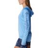 Columbia Women’s Tidal Tee Hoodie(White Cap/Bluebell Logo)