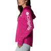 Columbia Women’s Tidal Tee Hoodie(Wild Fuchsia/White Logo)