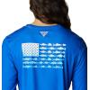 Columbia Womens Tidal Tee™ PFG Fish Flag LsTidal Tee PFG Fish Flag Long Sleeve(Blue Macaw/Gulf Stream Gradient)