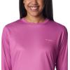 Columbia Womens Tidal Tee™ PFG Fish Flag LsTidal Tee PFG Fish Flag Long Sleeve(Bright Lavender/Fish and Friends Flag)