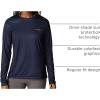 Columbia Womens Tidal Tee™ PFG Fish Flag LsTidal Tee PFG Fish Flag Long Sleeve(Collegiate Navy/Fish Flag Ombre)