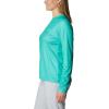 Columbia Womens Tidal Tee™ PFG Fish Flag LsTidal Tee PFG Fish Flag Long Sleeve(Electric Turquoise/Sun Glow Gradient)