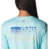 Columbia Womens Tidal Tee™ PFG Fish Flag LsTidal Tee PFG Fish Flag Long Sleeve(Gulf Stream/Fish and Friends Flag Ombre)