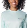 Columbia Womens Tidal Tee™ PFG Fish Flag LsTidal Tee PFG Fish Flag Long Sleeve(Icy Morn/Fish Flag Ombre)