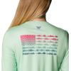Columbia Womens Tidal Tee™ PFG Fish Flag LsTidal Tee PFG Fish Flag Long Sleeve(Key West/Cactus Pink Gradient)