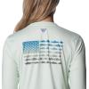 Columbia Womens Tidal Tee™ PFG Fish Flag LsTidal Tee PFG Fish Flag Long Sleeve(Light Lime/Safari Gradient)
