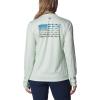 Columbia Womens Tidal Tee™ PFG Fish Flag LsTidal Tee PFG Fish Flag Long Sleeve(Light Lime/Safari Gradient)