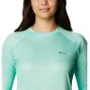 Columbia Womens Tidal Tee™ PFG Fish Flag LsTidal Tee PFG Fish Flag Long Sleeve(Mint Cay/Fairytale Gradient)