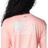 Columbia Womens Tidal Tee™ PFG Fish Flag LsTidal Tee PFG Fish Flag Long Sleeve(Tiki Pink/Fish and Friends Flag)