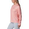 Columbia Womens Tidal Tee™ PFG Fish Flag LsTidal Tee PFG Fish Flag Long Sleeve(Tiki Pink/Red Hibiscus Gradient)