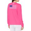 Columbia Womens Tidal Tee™ PFG Fish Flag LsTidal Tee PFG Fish Flag Long Sleeve(Ultra Pink/Fish and Friends Flag)