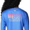 Columbia Womens Tidal Tee™ PFG Fish Flag LsTidal Tee PFG Fish Flag Long Sleeve(Violet Sea/Fish and Friends Flag Ombre)
