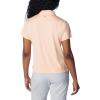 Columbia Womens Tidal Tee Short Sleeve Polo(Peach Fizz)