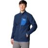 Columbia mens Outdoor Tracks Full Zip Ii(Collegiate Navy/Mtn Blue)