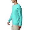 Columbia mens Pfg Zero Rules Long Sleeve Shirt(Bright Aqua)