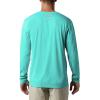 Columbia mens Pfg Zero Rules Long Sleeve Shirt(Bright Aqua)