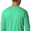 Columbia mens Pfg Zero Rules Long Sleeve Shirt(Dark Lime)