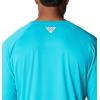 Columbia mens Pfg Zero Rules Long Sleeve Shirt(Ocean Teal)