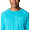 Columbia mens Pfg Zero Rules Long Sleeve Shirt(Ocean Teal)