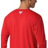 Columbia mens Pfg Zero Rules Long Sleeve Shirt(Red Spark)