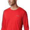 Columbia mens Pfg Zero Rules Long Sleeve Shirt(Red Spark)