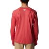 Columbia mens Pfg Zero Rules Long Sleeve Shirt(Sunset Red)