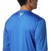 Columbia mens Pfg Zero Rules Long Sleeve Shirt(Vivid Blue)