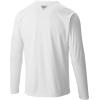 Columbia mens Pfg Zero Rules Long Sleeve Shirt(White)