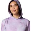 Columbia womens Pfg Solar Stream Printed Hoodie(Hydrangea Seafoamed)
