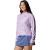 Columbia womens Pfg Solar Stream Printed Hoodie(Hydrangea Seafoamed)