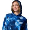 Columbia womens Pfg Solar Stream Printed Hoodie(Vivid Blue Seafoamed)