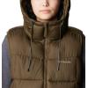 Columbia womens Pike Lake II Insulated Vest(Olive Green)