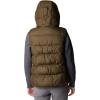 Columbia womens Pike Lake II Insulated Vest(Olive Green)