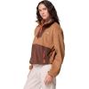 Columbia womens Sequoia Grove Half Zip Fleece(Camel Brown/Tobacco/Zing)