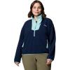 Columbia womens Sequoia Grove Half Zip Fleece(Collegiate Navy/Spray)