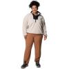 Columbia womens Sequoia Grove Half Zip Fleece(Dark Stone/Black)