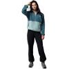Columbia womens Sequoia Grove Half Zip Fleece(Everblue/Crushed Blue)