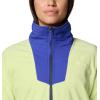 Columbia womens Sequoia Grove Half Zip Fleece(Spring Yellow/Clematis Blue/Collegiate Navy)