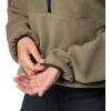 Columbia womens Sequoia Grove Half Zip Fleece(Stone Green/Greenscape/Collegiate Navy)
