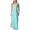 Columbia Freezer Maxi Dress(Electric Turquoise Swirlscape)