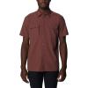 Columbia Men’s Canyon Gate Utility Short Sleeve(Light Raisin)