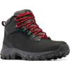 Columbia Men’s Newton Ridge Plus II Waterproof Hiking Boots(Black  Mountain Red)